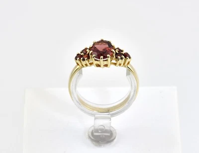 Ring Granat 333/000 8 K Gelbgold - Bild 1 von 4