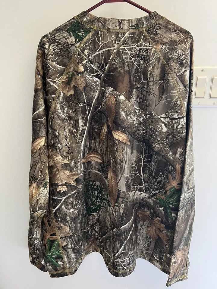 Scentblocker Under guard Base ShirtRealtree Edge Camouflage Size2XL New With Tag - Image 2 of 4