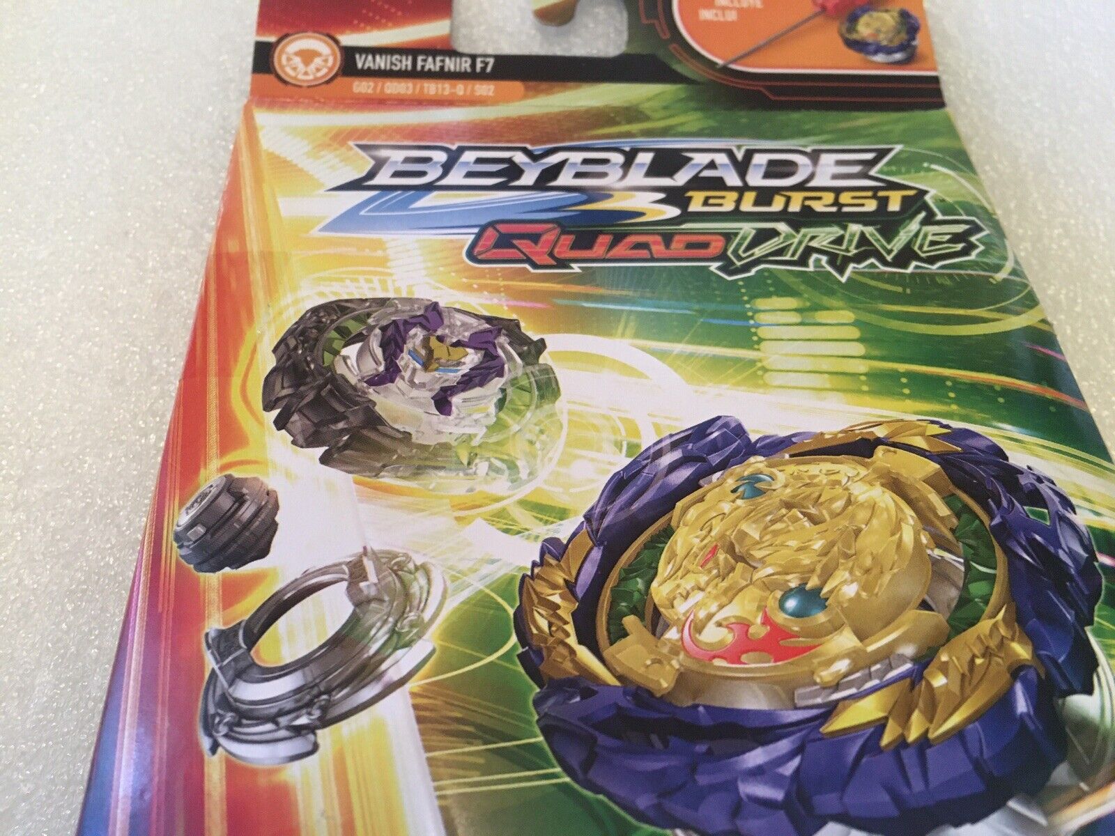 Beyblade Burst QuadDrive Vanish Fafnir F7 Spinning Top Starter Pack --  Battling Game Top Toy with Launcher - Beyblade