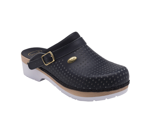 Ciabatta Dr.Scholl Clog super comfort professionale legno colore Blù | eBay