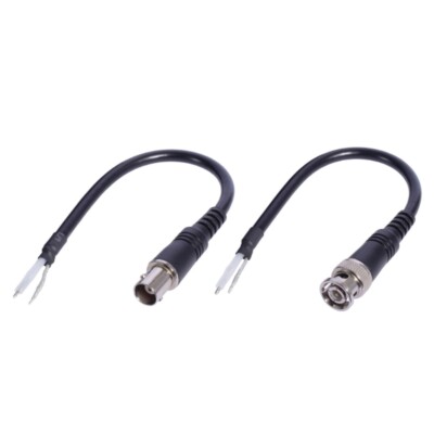 BNC Pigtail Cable Male Female Coaxials Connectors 20cm Open Wire for CCTV Camera