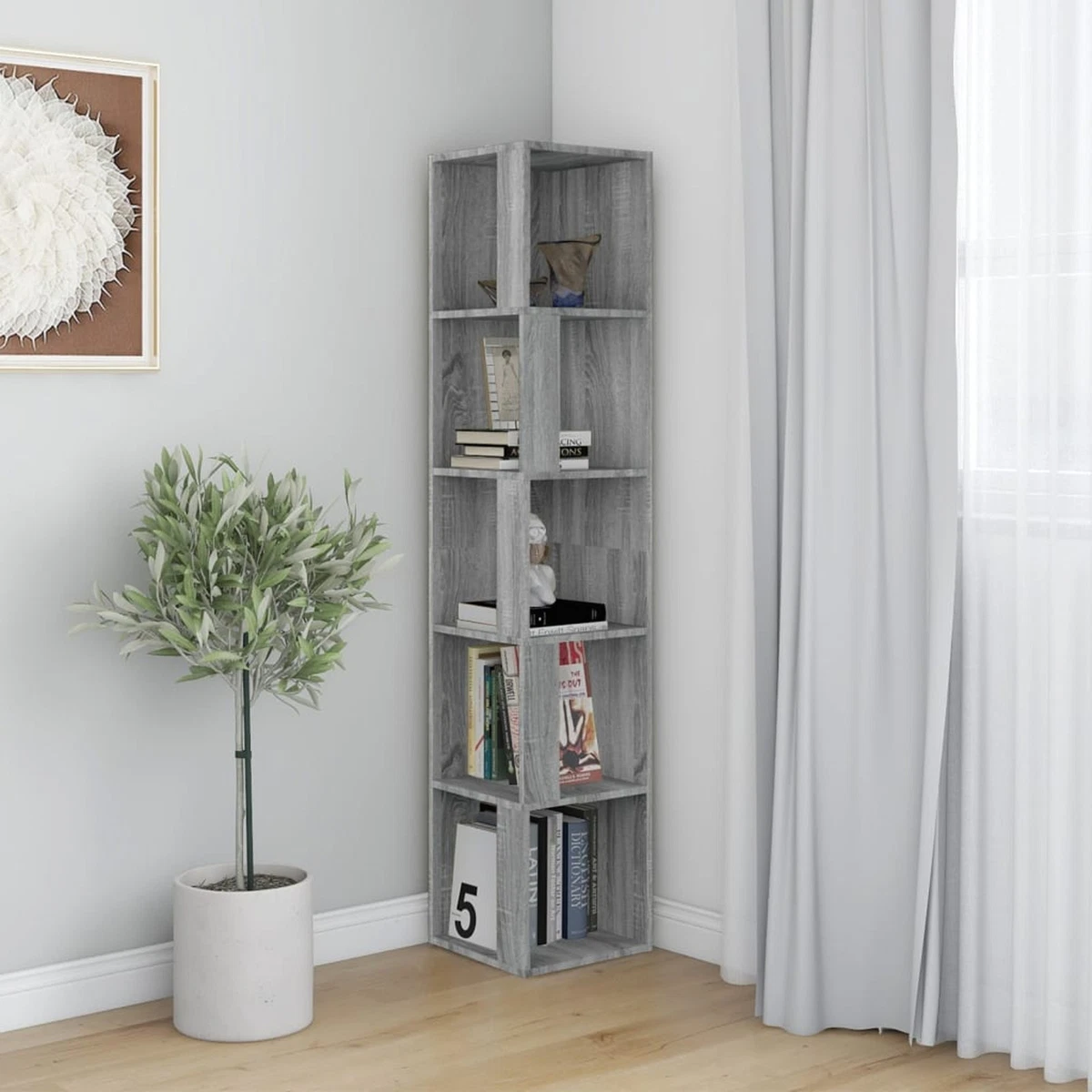 Grey corner hutch online