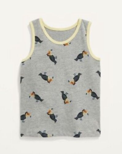 Old Navy Toddler Boy Girl Size 5T ~ Gray Tank Top .. NWT .. Toucans
