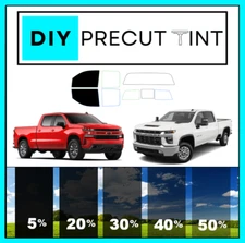 DIY PreCut Window Tint Kit Fits ANY Chevy Silverado ANY Shades FRONT TWO DOORS
