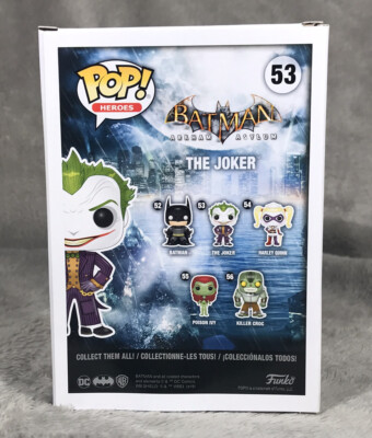 Funko Pop Batman The Joker 53 Arkham Asylum Orange Chrome