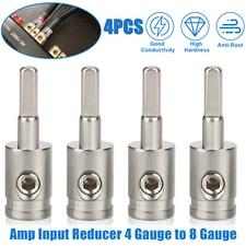 4PCS Car Audio Power/Ground 4 Gauge to 8 Gauge Amp Input Reducers Wire Reducer