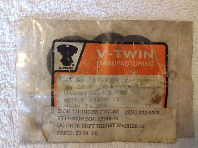V-Twin 17-9229 Harley Davidson XL  35328-73 Cntr. Shft. Thrust Washer .035  ''F''