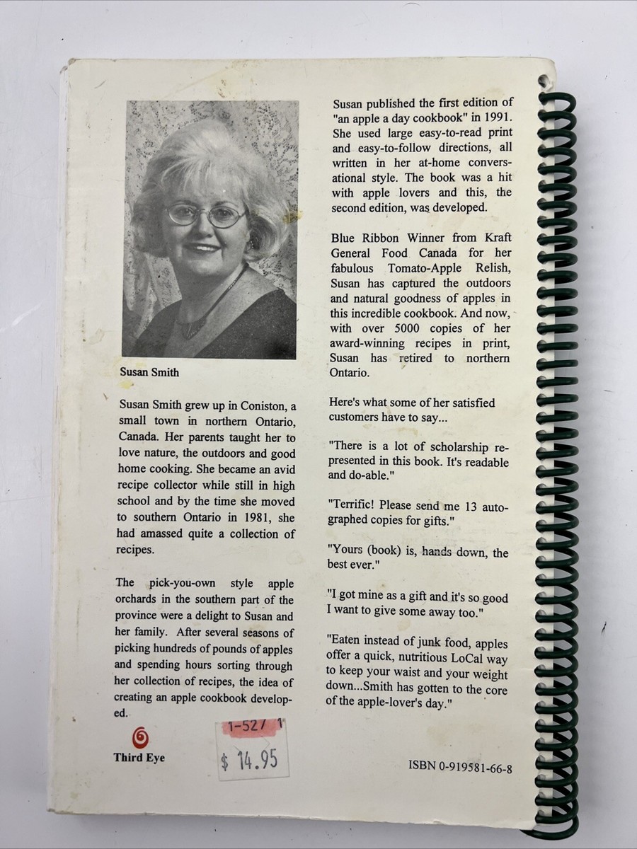 An Apple A Day Cookbook Susan Smith Original 2nd Edition 2000