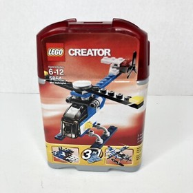 Lego Mini Helicopter Sea Plane Tug Boat 3 in 1 Creator Set 5864 100% Complete 