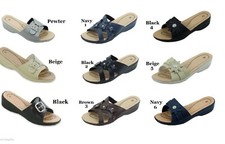 Women Sandals comfort slide wedge light weight Sizes 6 7 8 9 10 11