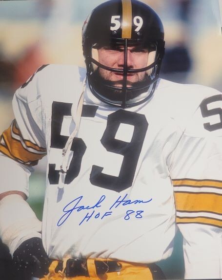 Jack Ham Autographed Signed Pittsburgh Steelers 11x14 photo - with Show Ticket 