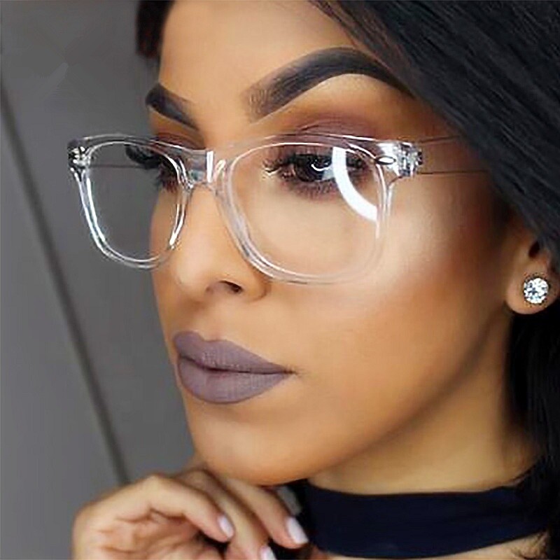 Moda Genial Unisex Lente Transparente Nerd Geek Gafas Gafas para Hombres Mujeres De Colección