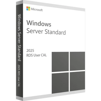 MICROSOFT Windows Server 2025 RDS User CALs | 1, 5, 10, 25, 50 CALs | Envío rápido | Nuevo