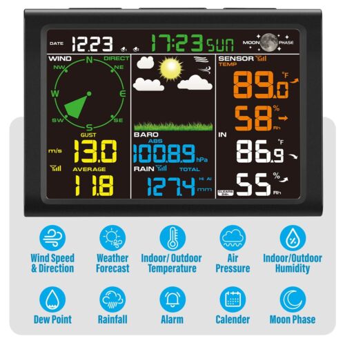 Estación Meteorológica Profesional Monitoreo Condición Climática Desde Casa NUEVO - Imagen 2 de 8