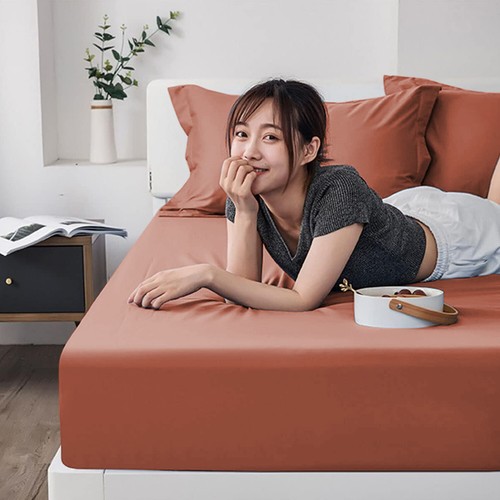 Extra Deep 25 cm Full Fitted Sheets Elastic Bed Sheets Single Double King Sizes - Picture 6 of 80