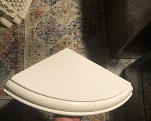 Pottery Barn Floating White Corner Shelf Ebay