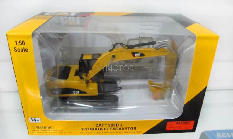 Escavadeira hidráulica 1:50 CAT Caterpillar 320D L 323D L modelo de carro fundido presentes - Imagem 3 de 4