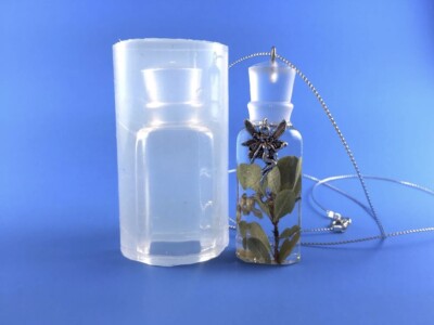 ALAMOULD CLEAR SILICONE MOLD(MP092)PERFUME MINI FLACON, DIY RESIN JEWELRY MOLD