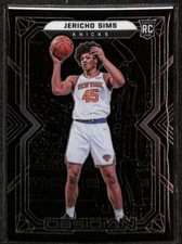 Jericho Sims 2021-22 Panini Obsidian RC New York Knicks #196