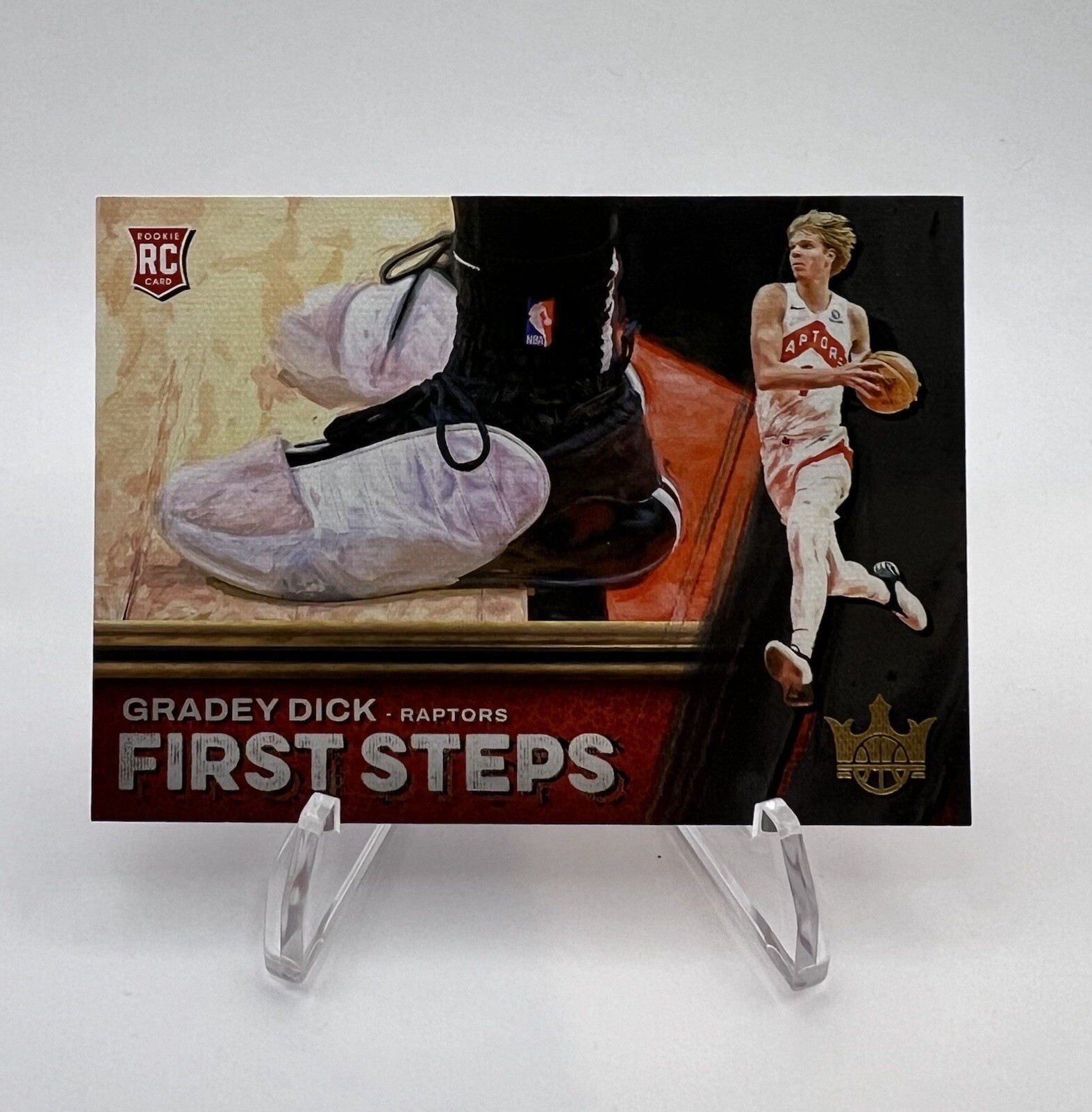 2023-2024 Panini Court Kings First Steps No. 8 Gradey Dick Raptors