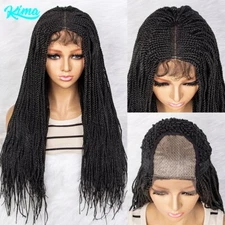 4x4 Lace Braided Wigs Synthetic Lace Front Wig Braid With Baby Hair 26 inches