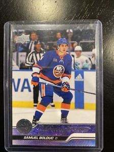2023-24 UPPER DECK SAMUEL BOLDUC YOUNG GUNS ROOKIE #209 New York Islanders