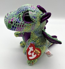 Ty Beanie Boos  Cinder  the Green Dragon 6  Plush Toy