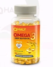 Omega 3 fish oil capsules 2000mg EPa & DHA, highest potency 100 Pills