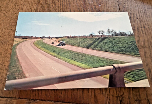 Der Ohio Turnpike aus gesehen von einer Überführung Highway Szene Postkarte