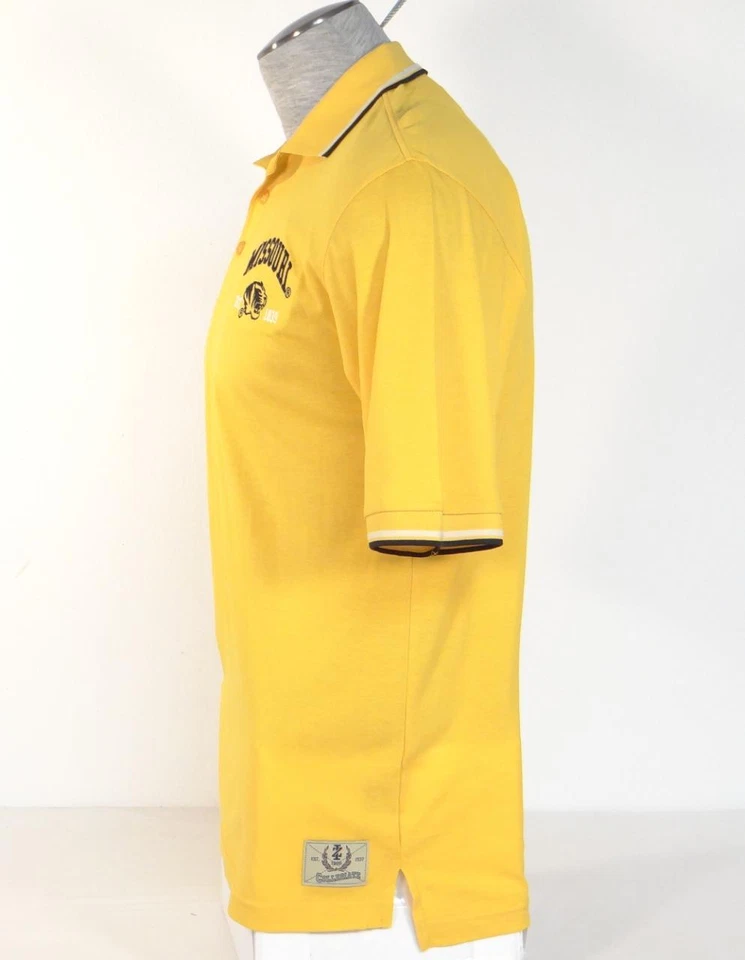 Izod Collegiate University of Missouri желтая рубашка-поло с коротким рукавом мужская новая с ценниками - Изображение 3 из 4