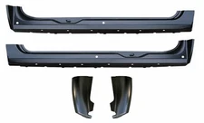 OE Style Rocker Panel Cab Corner Kit for 07-13 Chevy Silverado GMC Ext. Cab Pair