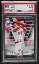 2018 Topps Topps Salute Series 1 Mother's Day Mike Trout #TS-59 PSA 9 MINT 13hc