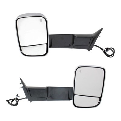 Power Fold Mirror Set For 2015 2018 Ram 2500 Left & Right Side Heated Memory