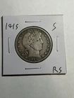 1915 S Barber Silver Half Dollar 50c F Better Date