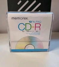 Memorex 6PK CD-R 52X 700MB 80min 9 pack CD-R Discs w/Paper Sleeves NEW