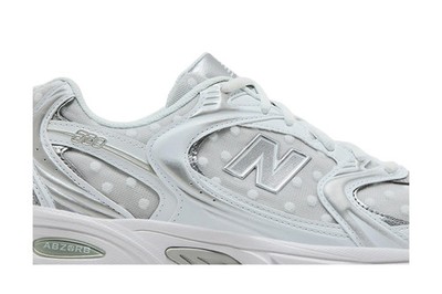 New Balance 530 White Silver Metallic Polka Dots U530HFW