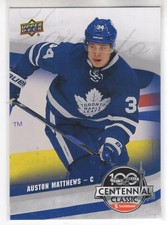2017 UD SCOTIABANK 100 CENTENNIAL CLASSIC AUSTON MATTHEWS CARD #1
