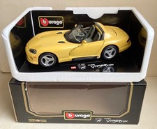 BURAGO - 1:18 scale, 3065 - DODGE VIPER RT/10 (1993) Yellow - Boxed