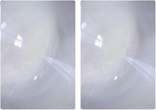 2 Pack Full Page 3X Magnifier Fresnel Lens Plastic Sheet