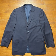 Ermenegildo Z Zegna Mens City 100 Wool 2-Button Blazer Navy Blue 42R Mexico