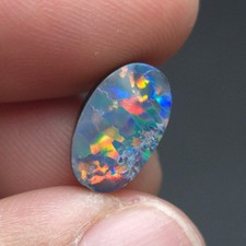 3.2cts Lightning Ridge Opal Doublet 12.4x7.6x...