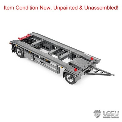 Metal 1/14 RC Trailer A0065 KIT for LESU Hydraulic Roll on off Dumper Tipper DIY