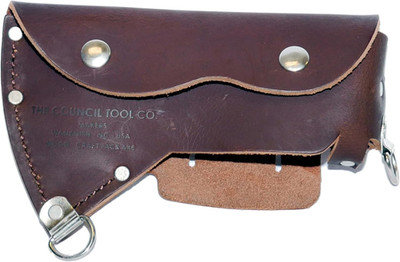 Premium USA Leather Axe Sheath with D-Rings for Easy Carrying