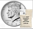 2023 Kennedy Half Dollar 200 Coin Bag 100P 100D Uncirculated 23KA SEALED BOX