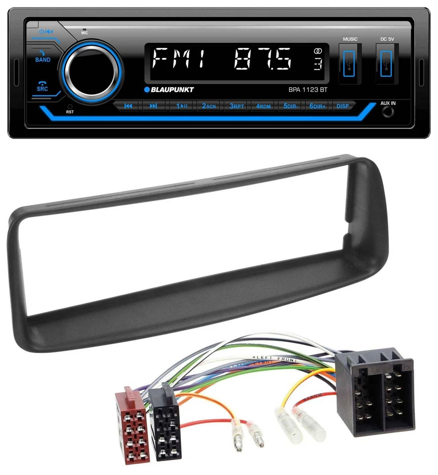 Blaupunkt MP3 Bluetooth USB AUX Autoradio für Peugeot 206 (ab 1998) - Bild 1 von 4