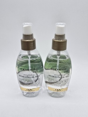 Lot Of 2 OGX Nourishing Coconut Oil, Weightless Hydrating Oil Mist, 4 Fl Oz