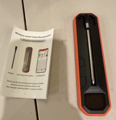 Dewjom Wireless Meat Thermometer Digital Cooking Thermometer With Wireless Probe