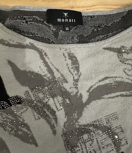 Monari extravaganter Damen Feinstrick Pullover Bluse Gr.36 Italy Top Zustand - Bild 3 von 6