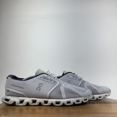 Mens On Cloud 5 Gray Athletic Gym Road Running Sneakers Shoes Size 13 M AUC