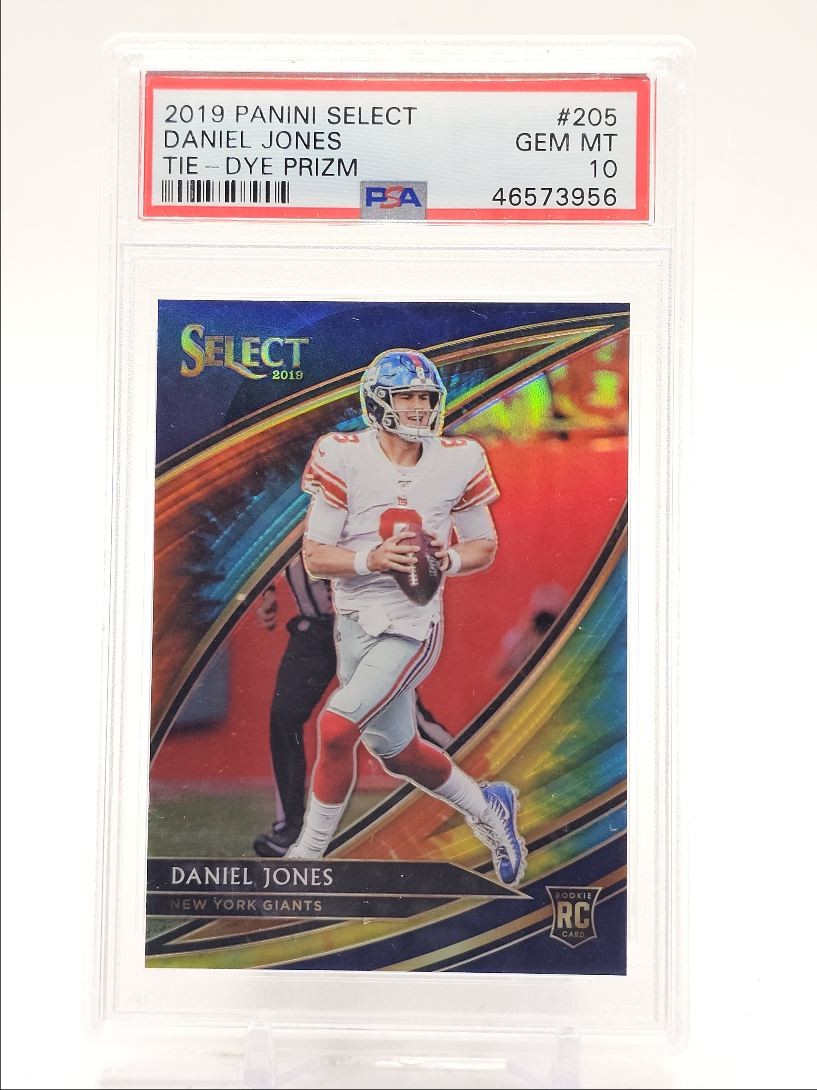 Daniel Jones Panini Select #205 Tie-Dye Prizm